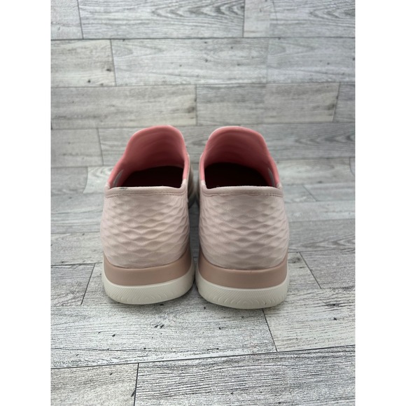 Skechers Slip ins Women's Pink Sneakers Size 8.5 Air Cooled Memory Foam - Picture 6 of 12